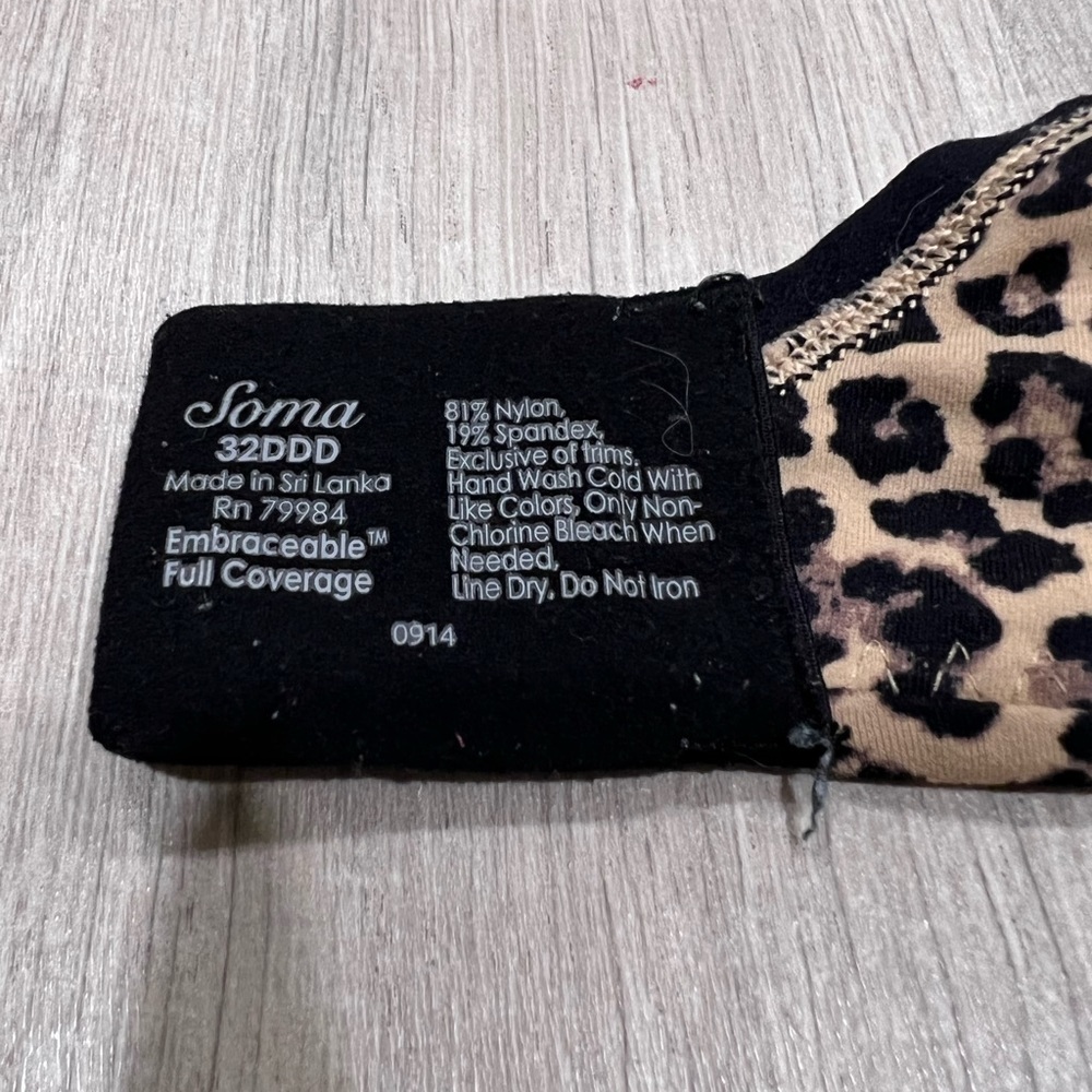 Soma Intimates Leopard Print Embracable Full Cove… - image 5